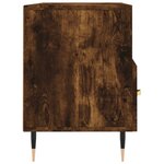 vidaXL Meuble TV chêne fumé 102x36x50 cm bois d'ingénierie