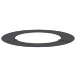 vidaXL Anneau à Arbre Plat   5 Pièces  Noir  Ø50/80 cm  en Acier