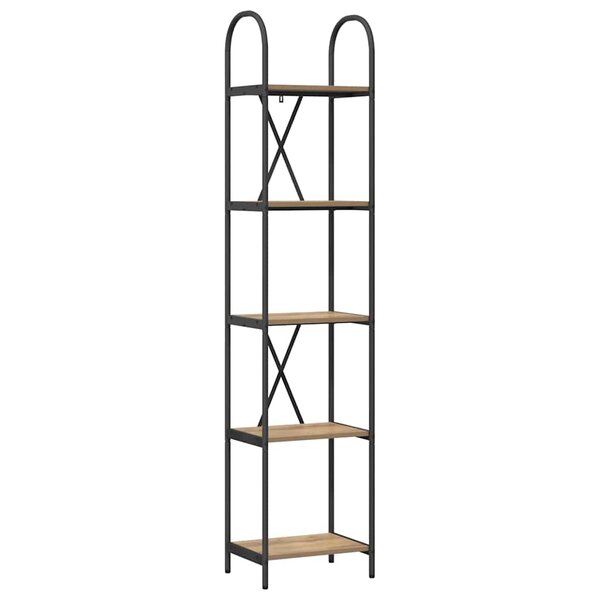 vidaXL Étagère Chêne artisanal 40 x 30 x 183 cm Bois d'ingénierie