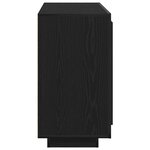 Buffet vidaXL Noir Chêne 80x40x75 cm Bois d'ingénierie