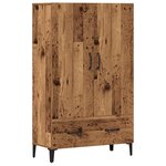 vidaXL Buffet haut vieux bois 70x31x115 cm bois d'ingénierie