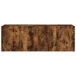vidaXL Meubles TV muraux 2 Pièces chêne fumé 60x30x41 cm