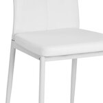 vidaXL Chaises à manger lot de 6 blanc similicuir