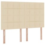 vidaXL Lit de Rangement Crème 140 x 190 cm Cuir synthétique