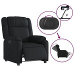 vidaXL Fauteuil inclinable électrique Noir Similicuir