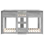 vidaXL Lit Superposé pour Enfants Gris Sonoma 80 x 200 cm