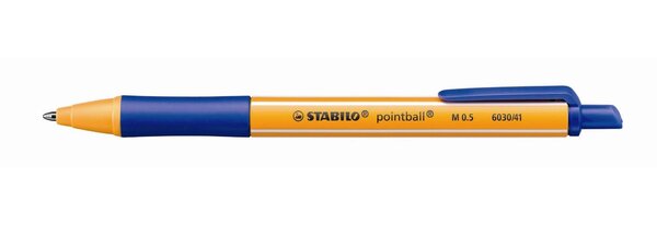Stylo Bille Rétractable POINTBALL Tracé 0 5 mm Bleu STABILO