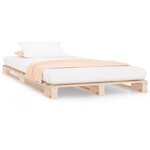 vidaXL Lit de palette 100x200 cm bois de pin massif