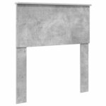 vidaXL Tête de lit avec tête de lit Gris béton 80 cm Bois d'ingénierie