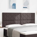vidaXL Tête de lit Marron foncé 200 cm Cuir synthétique