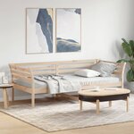 vidaXL Lit de jour sans matelas 80x200 cm bois de pin massif