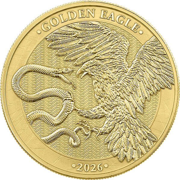 Monnaie GOLDEN EAGLE 1/2 Oz Or 50€ Euro Malta 2026 (PRÉCOMMANDE)