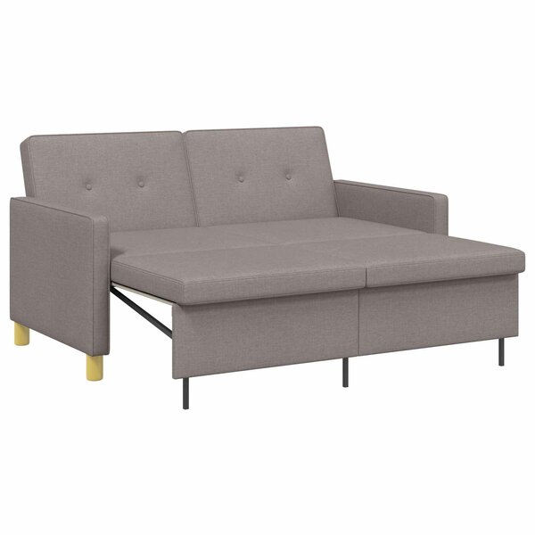 vidaXL Canapé-lit escamotable Taupe 154 x 94 5 x 80 5 cm Tissu