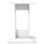 vidaXL Table d'appoint Blanc 45 x 40 x 62 5 cm Bois d'ingénierie