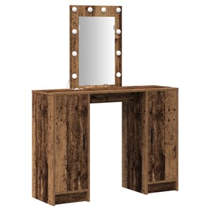 vidaXL Table de Toilette Marron 102 x 33 x 135 cm Bois d'ingénierie