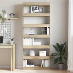 vidaXL Bibliothèque Chêne sonoma 80 x 30 x 198 cm Bois d'ingénierie