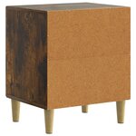 vidaXL Cabinet de chevet Chêne fumé 43 x 34 5 x 50 cm
