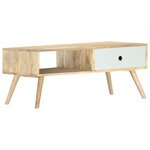 vidaXL Table basse 90x50x40 cm Bois de manguier massif
