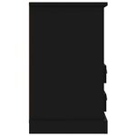 vidaXL Tables de chevet 2 Pièces noir 43x36x60 cm