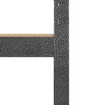 vidaXL Étagère d'angle 5 niveaux Gris Acier et bois d'ingénierie