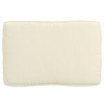 vidaXL Set de coussins de palette 2 Pièces Crème 120 x 80 x 12 cm