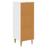 vidaXL Armoire à tiroirs Blanc brillant 33 x 34 5 x 90 cm