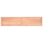 vidaXL Dessus de table marron clair bois chêne massif traité