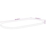 vidaXL Dessus de table 90x40x2 5 cm ovale bois massif d'acacia