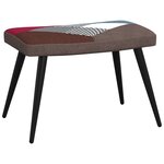 vidaXL Chaise de relaxation avec tabouret Patchwork Tissu