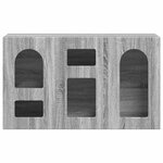 vidaXL Buffet Gris Sonoma 100 x 35 x 59 cm Bois d'ingénierie