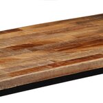 vidaXL Table console Teck recyclé massif 90 x 30 x 76 cm