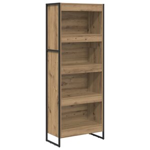 vidaXL Bibliothèque Chêne artisan 80 x 30 x 155 cm Bois d'ingénierie