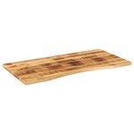 vidaXL Dessus de bureau avec courbe 110x60x2 5 cm manguier massif brut