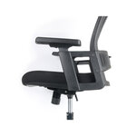 Q-connect chaise direction - Repose-tête ajustable - Max. supporte 130kg - Noir