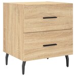 vidaXL Table de chevet chêne sonoma 40x35x47 5 cm bois d’ingénierie