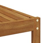 vidaXL Table de jardin Naturel 79 x 79 x 37 cm