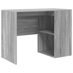 vidaXL Bureau d'angle gris sonoma 102x88x75 cm Bois d'ingénierie