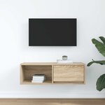 vidaXL Meuble TV chêne sonoma 80x31x25 5 cm bois d'ingénierie