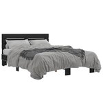 vidaXL Cadre de lit sans matelas noir 120x200 cm