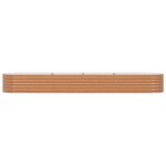 vidaXL Jardinière surélevée Marron 400 x 80 x 44 cm Acier