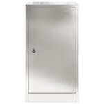 vidaXL boîte aux lettres Noir 30 x 23 x 55 cm Acier inoxydable