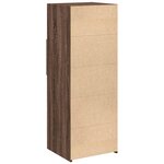 vidaXL Buffet haut chêne marron 45x42 5x124 cm bois d'ingénierie
