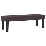 vidaXL Lit à ressorts avec matelas Marron foncé 140 x 200 cm tissu