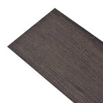 vidaXL Dalles de plancher PVC autoadhésif 5 02 m² 2 mm marron foncé