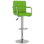 vidaXL Tabourets de bar lot de 2 vert similicuir