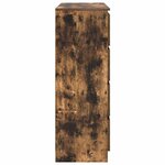vidaXL Buffet chêne fumé 100x35x99 cm bois d'ingénierie