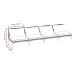 Salon de jardin meuble d'extérieur ensemble de mobilier 4 pièces avec coussins résine tressée gris foncé 02_0016186