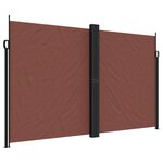 vidaXL Auvent latéral rétractable marron 200x600 cm