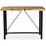 vidaXL Table de bar Bois massif de récupération 150 x 70 x 107 cm