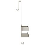 vidaXL Support de douche suspendu acier inoxydable 304 brossé